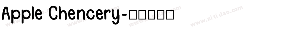 Apple Chencery字体转换